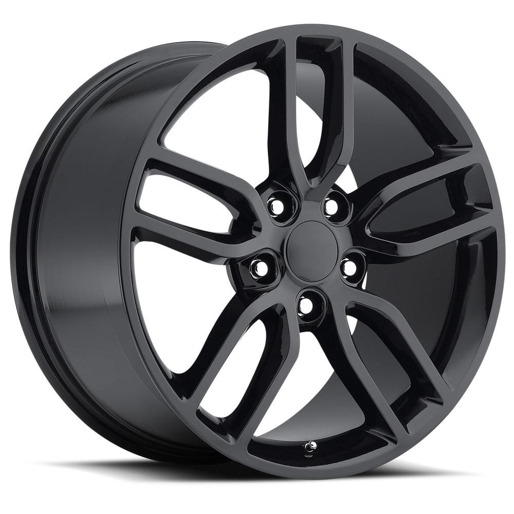 C7 Z51 STYLE GLOSS BLACK WHEEL - Single