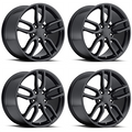 C7 Z51 STYLE GLOSS BLACK WHEEL SET