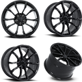C7 GRAND SPORT STYLE GLOSS BLACK WHEEL SET