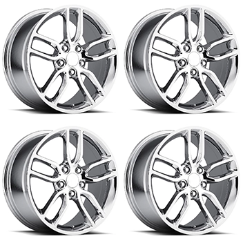 C7 Z51 STYLE CHROME WHEEL SET