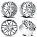 C8 Z06 STYLE CHROME WHEEL SET
