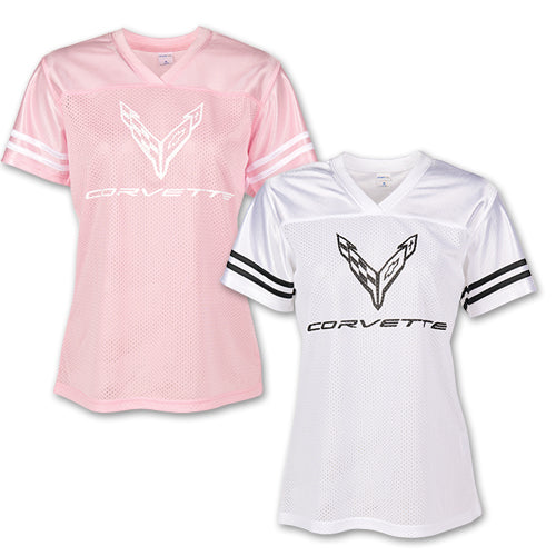 LADIES C8 CORVETTE FOOTBALL JERSEY