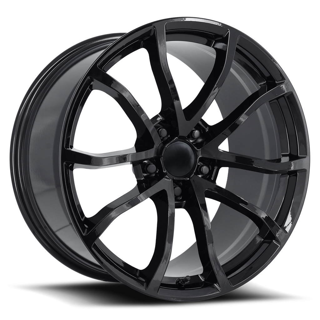 C7 GRAND SPORT STYLE GLOSS BLACK WHEEL -SINGLE WHEEL