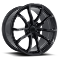 C7 GRAND SPORT STYLE GLOSS BLACK WHEEL -SINGLE WHEEL