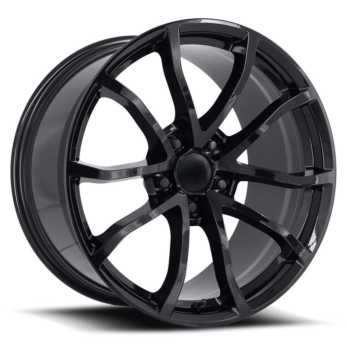 C7 GRAND SPORT STYLE GLOSS BLACK WHEEL -SINGLE WHEEL