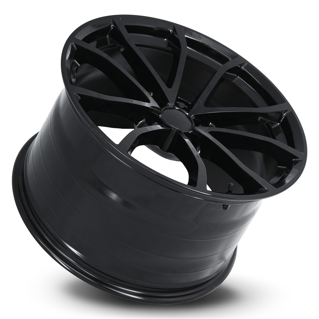C7 GRAND SPORT STYLE GLOSS BLACK WHEEL -SINGLE WHEEL
