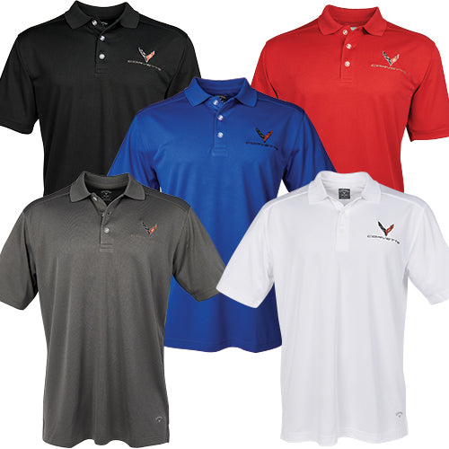 MEN’S C8 CORVETTE CALLAWAY DRY CORE POLO