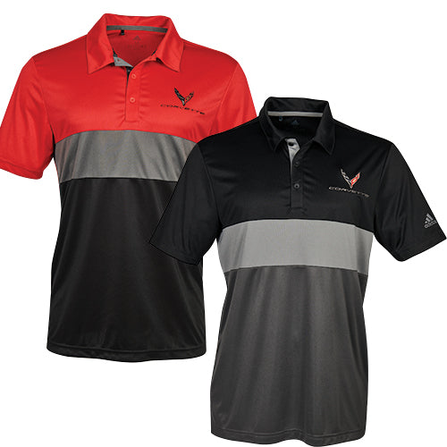 MEN’S C8 CORVETTE ADIDAS SPORT POLO