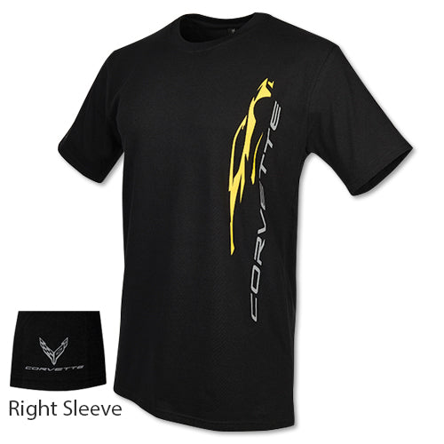 C8 CORVETTE VERTICAL  GESTURE T-SHIRT