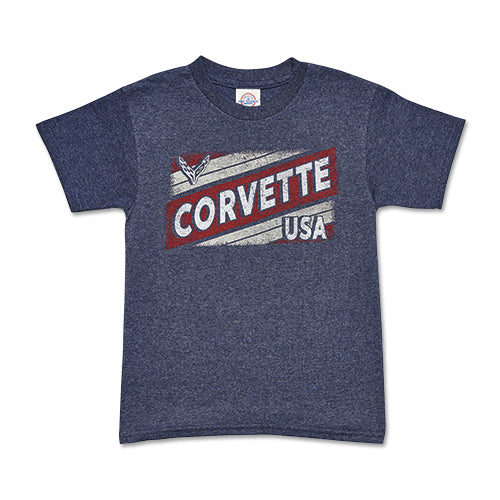 YOUTH CORVETTE USA T-SHIRT